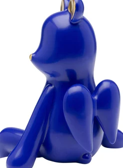KARE Design Decofiguur Sitting Bear Blue 20cm Store
