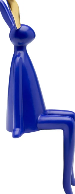 KARE Design Decofiguur Sitting Rabbit Blue 35cm Store