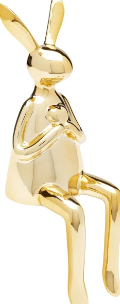KARE Design Decofiguur Sitting Rabbit Heart Gold 29cm Online