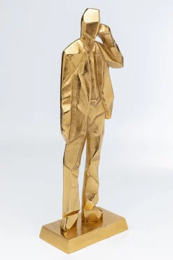 KARE Design Decofiguur Standing Man Gold 62cm Best