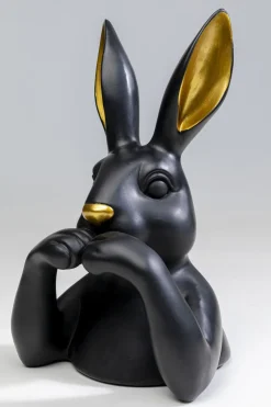 KARE Design Decofiguur Sweet Rabbit Black 31cm Clearance