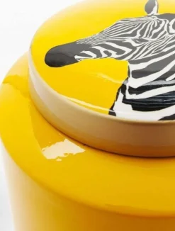 KARE Design Decoratiepot Zebra Geel 25cm Discount