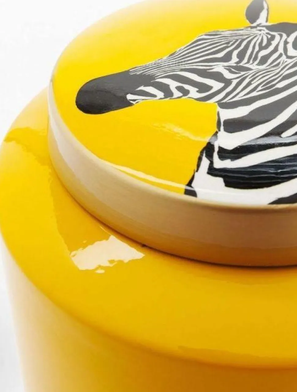 KARE Design Decoratiepot Zebra Geel 25cm Discount
