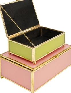 KARE Design Doos Neomi Green Pink (Set Van 2) Online