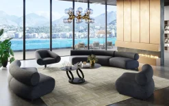 KARE Design Draaibare Fauteuil Ciao Midnight Clearance