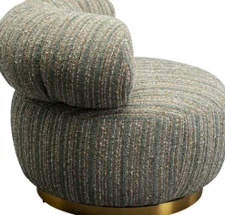 KARE Design Draaibare Fauteuil Couture Stripes Blue New