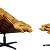 KARE Design Draaibare Fauteuil + Hocker Blossom Flash Sale