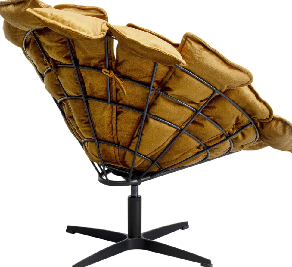 KARE Design Draaibare Fauteuil + Hocker Blossom Flash Sale