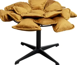 KARE Design Draaibare Fauteuil + Hocker Blossom Flash Sale