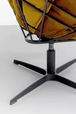 KARE Design Draaibare Fauteuil + Hocker Blossom Flash Sale