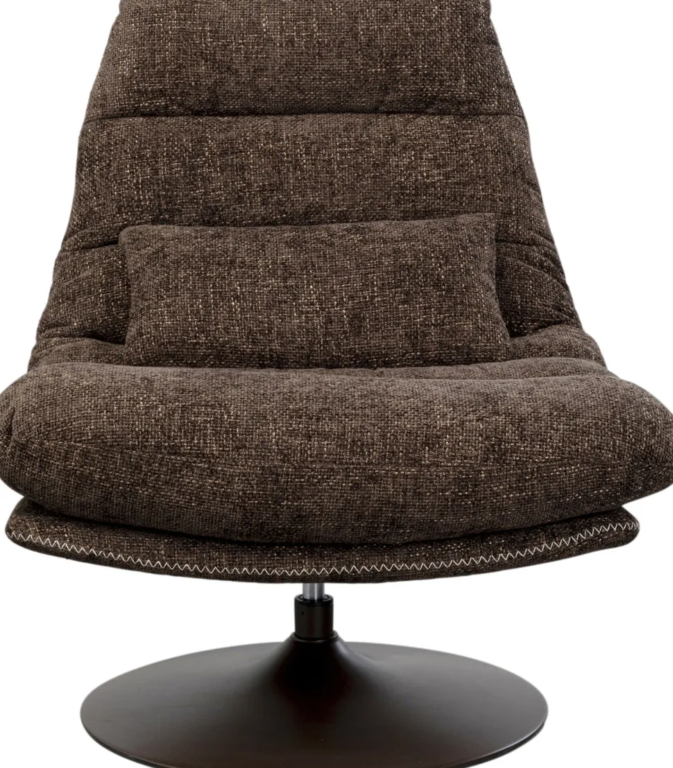 KARE Design Draaibare Fauteuil + Hocker Montreal Cheap