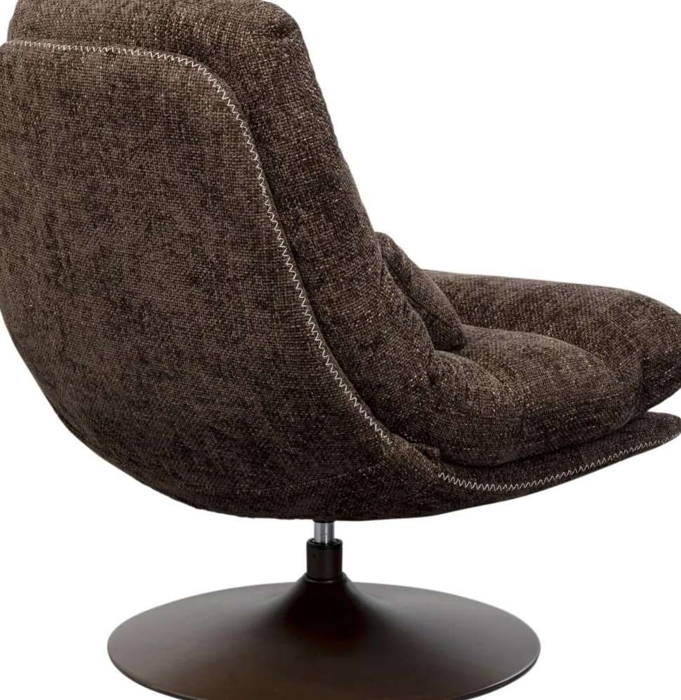 KARE Design Draaibare Fauteuil + Hocker Montreal Cheap