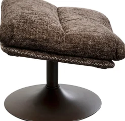 KARE Design Draaibare Fauteuil + Hocker Montreal Cheap