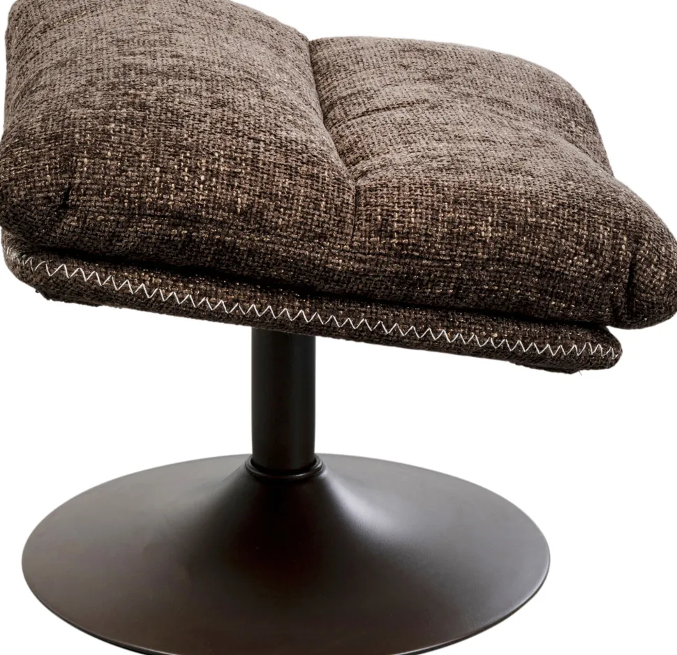 KARE Design Draaibare Fauteuil + Hocker Montreal Cheap