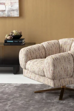 KARE Design Draaibare Fauteuil Janno Beige Discount