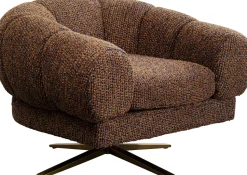 KARE Design Draaibare Fauteuil Janno Brown Sale