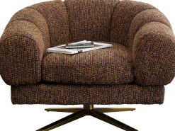 KARE Design Draaibare Fauteuil Janno Brown Sale