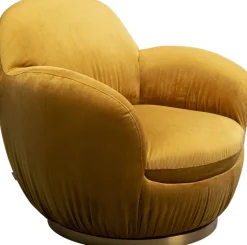 KARE Design Draaibare Fauteuil Nube Yellow Flash Sale