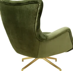 KARE Design Draaifauteuil Bellissima Velvet Green New