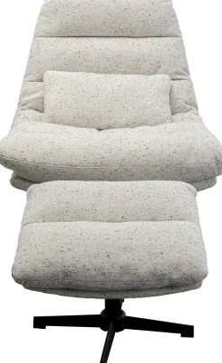 KARE Design Draaifauteuil + Hocker Columbia Best