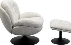 KARE Design Draaifauteuil + Kruk Standford Outlet