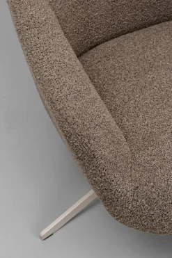 KARE Design Draaifauteuil Mimi Grijs Hot