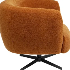 KARE Design Draaifauteuil Peony Fuzzy Brown Flash Sale