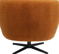 KARE Design Draaifauteuil Peony Fuzzy Brown Flash Sale
