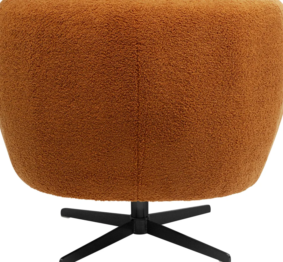 KARE Design Draaifauteuil Peony Fuzzy Brown Flash Sale