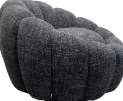 KARE Design Draaifauteuil Peppo Bloom Melange Black Discount