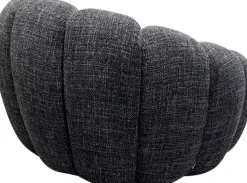 KARE Design Draaifauteuil Peppo Bloom Melange Black Discount