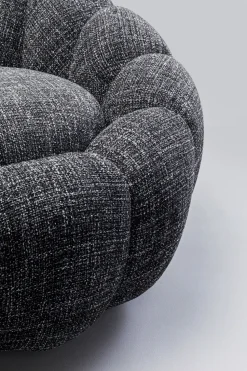 KARE Design Draaifauteuil Peppo Bloom Melange Black Discount