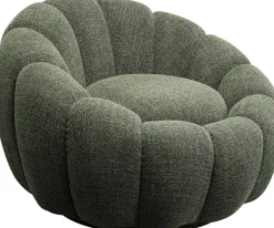 KARE Design Draaifauteuil Peppo Bloom Melange Green New