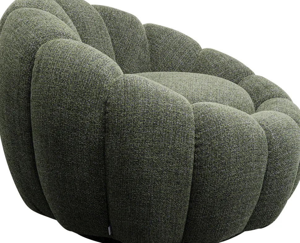 KARE Design Draaifauteuil Peppo Bloom Melange Green New