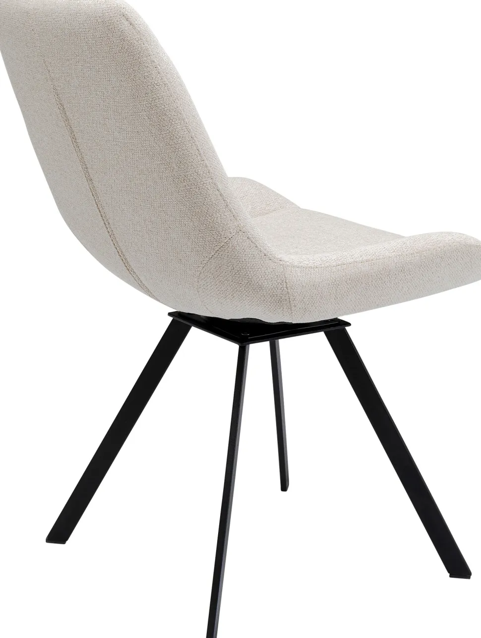 KARE Design Draaistoel Baron Cream Clearance