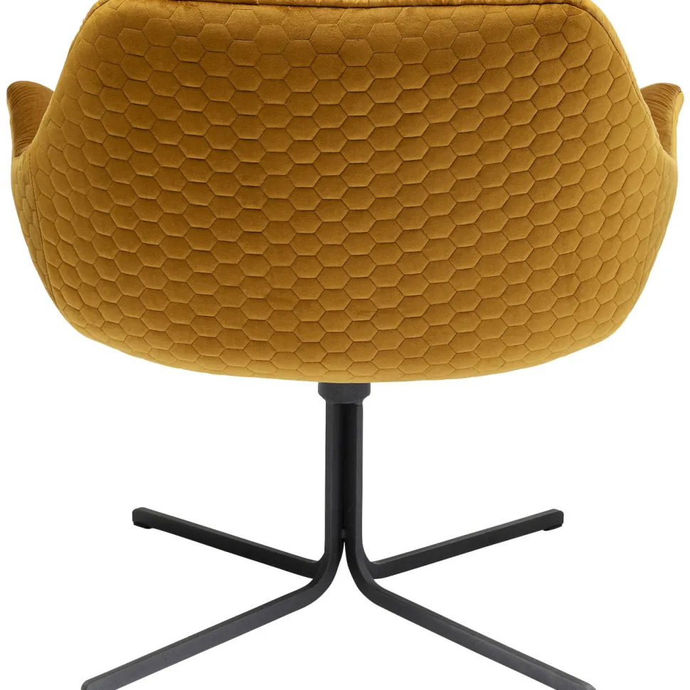 KARE Design Draaistoel Bristol Geel Hot