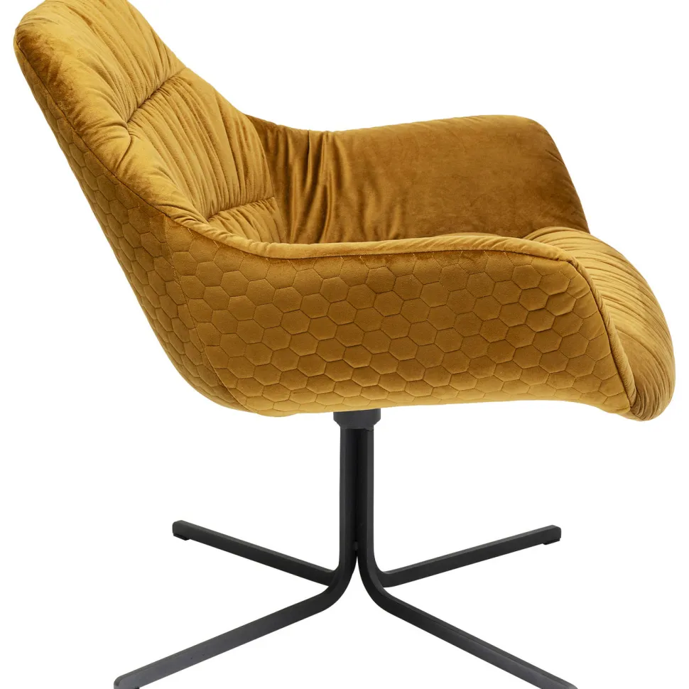 KARE Design Draaistoel Bristol Geel Hot