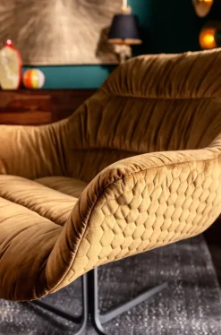KARE Design Draaistoel Bristol Geel Hot
