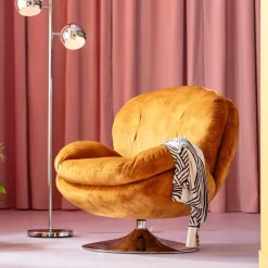 KARE Design Draaistoel Cosy Amber Clearance