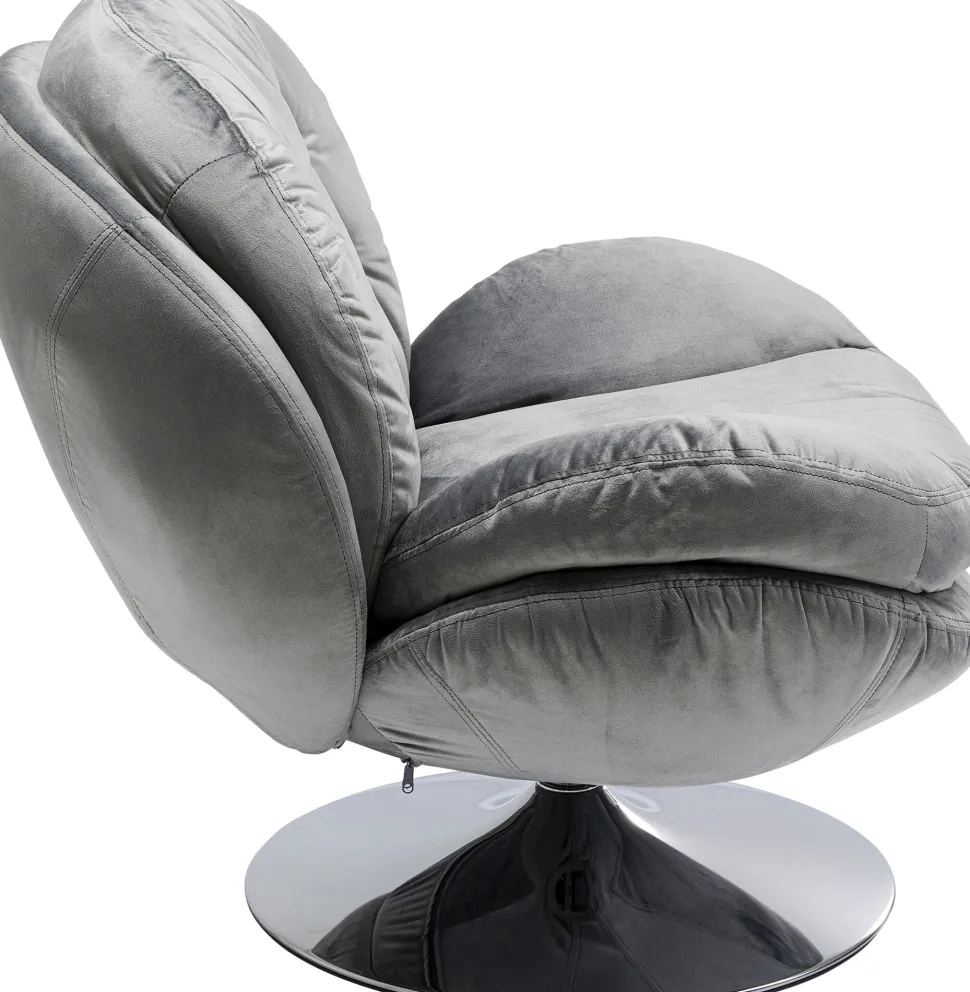 KARE Design Draaistoel Cosy Grijs Clearance
