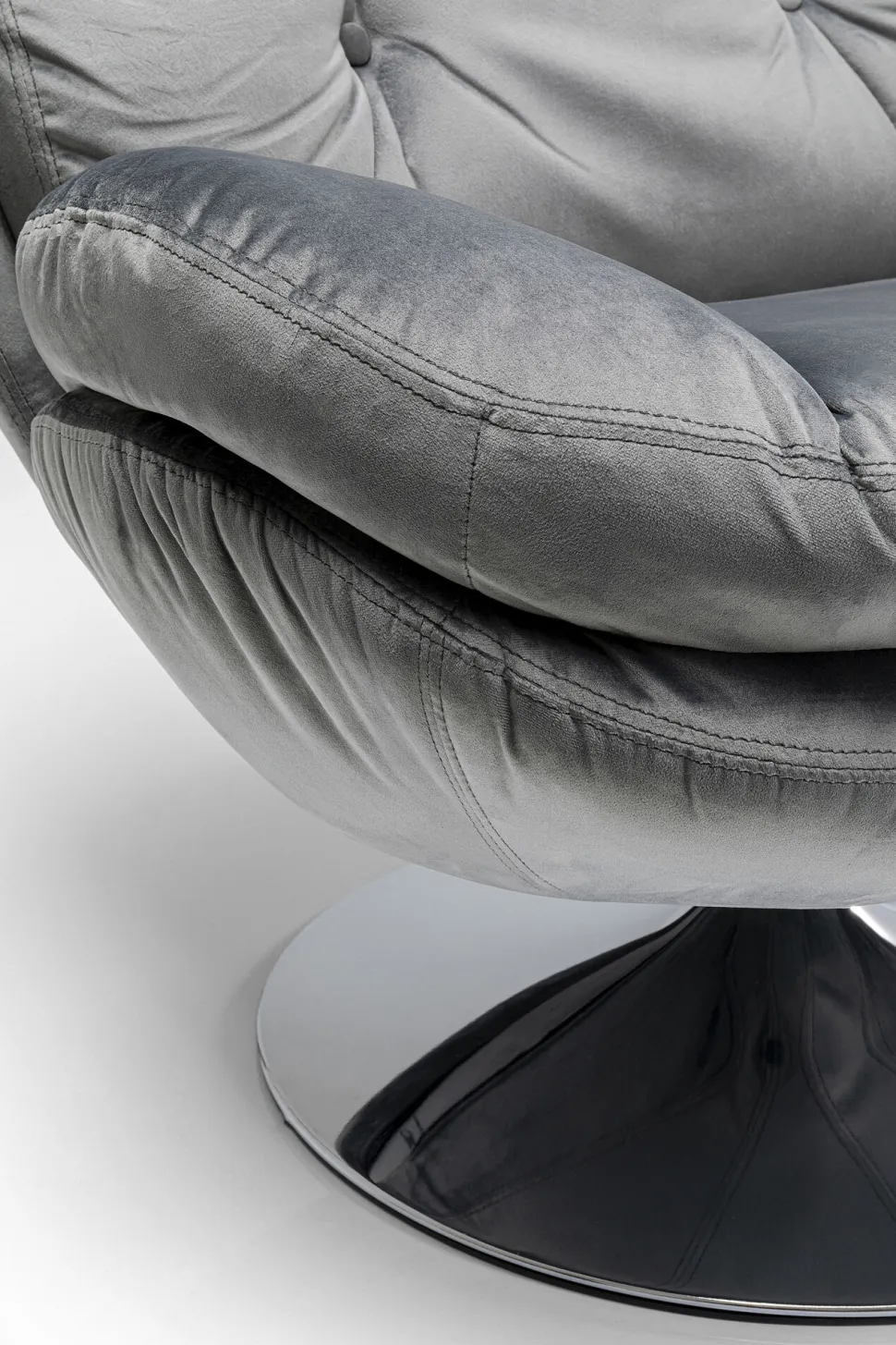 KARE Design Draaistoel Cosy Grijs Clearance