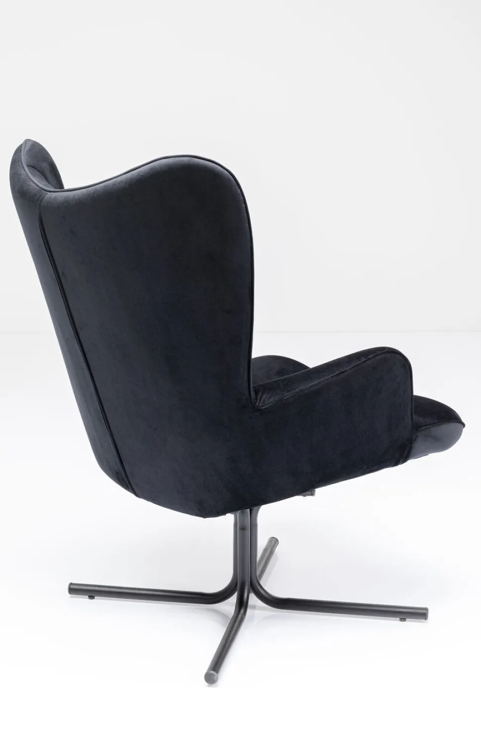 KARE Design Draaistoel Oscar Velvet Black Sale