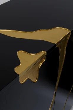 KARE Design Dressoir Cracked Black Gold 165x80cm Flash Sale