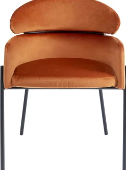 KARE Design Eetkamerstoel Alexia Fluweel Oranje Online