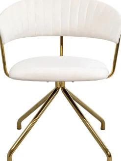 KARE Design Eetkamerstoel Belle Velvet Cream Best