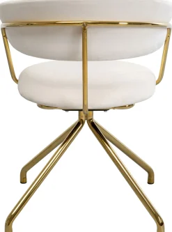 KARE Design Eetkamerstoel Belle Velvet Cream Best