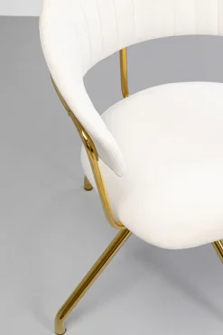 KARE Design Eetkamerstoel Belle Velvet Cream Best