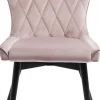 KARE Design Eetkamerstoel Black Marshall Fluweel Roze Shop