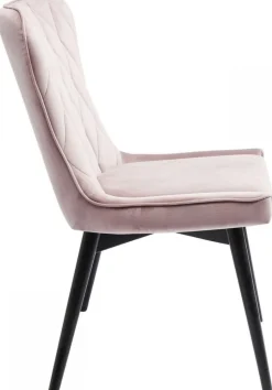 KARE Design Eetkamerstoel Black Marshall Fluweel Roze Shop