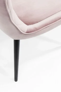 KARE Design Eetkamerstoel Black Marshall Fluweel Roze Shop